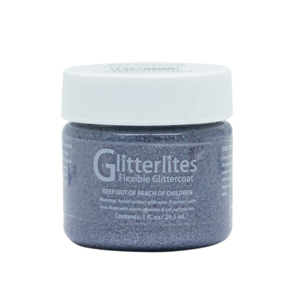 Angelus Glitterlites Paint  -  Gunmetal