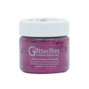 Angelus Glitterlites Paint  -  Razzberry