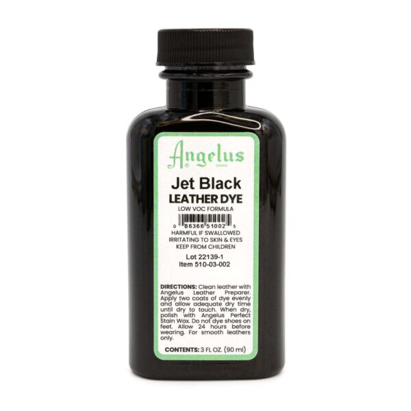 Angelus Low VOC Leather Dye – Jet Black